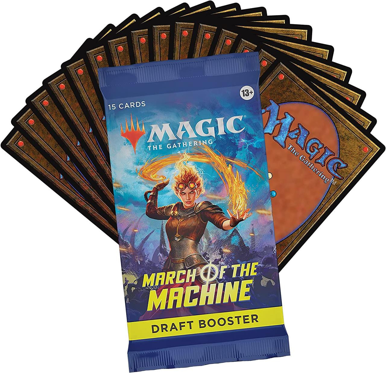 Wizards of the Coast Magic the Gathering CCG: March of the Machine Draft Booster Pack